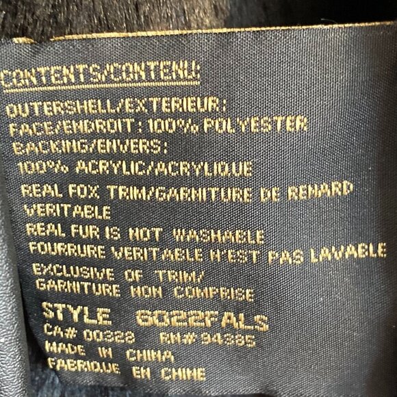 Novelti‎ Faux Suede with Fox Fur Trim Winter Coat Plus Size 1X - Picture 5 of 6